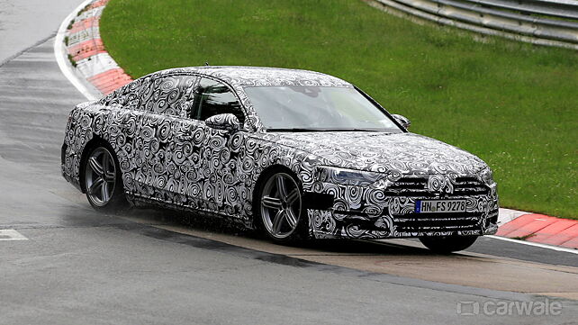 Next-gen Audi A8 spied on test