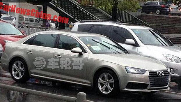 Audi A4 L long wheelbase model spied testing in China
