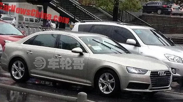 Audi A4 L long wheelbase model spied testing in China Audi A4 L long wheelbase model spied testing in China