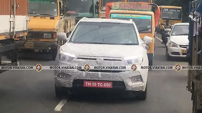 SsangYong Tivoli spotted testing in Chennai SsangYong Tivoli spotted testing in Chennai