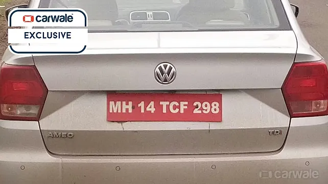 Volkswagen Ameo diesel spotted testing Volkswagen Ameo diesel spotted testing