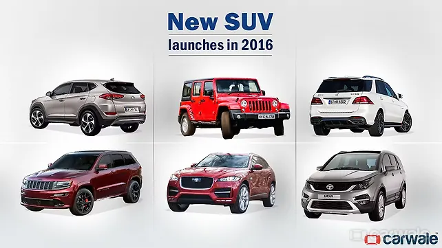 New SUV launches expected in 2016 New SUV launches expected in 2016