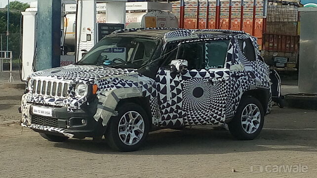 Jeep Renegade spotted on test in Maharashtra