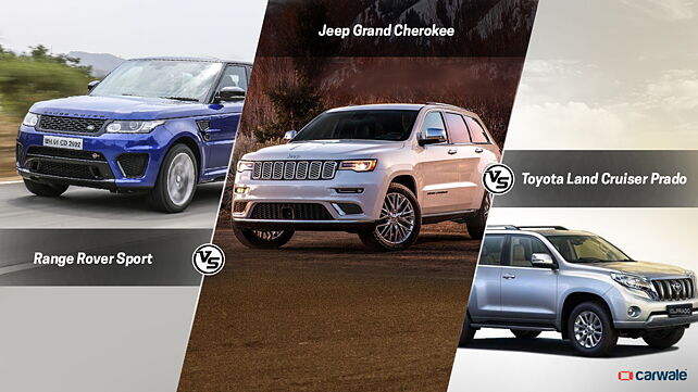 Spec comparison: Jeep Grand Cherokee Vs Toyota Land Cruiser Prado Vs Range Rover Sport