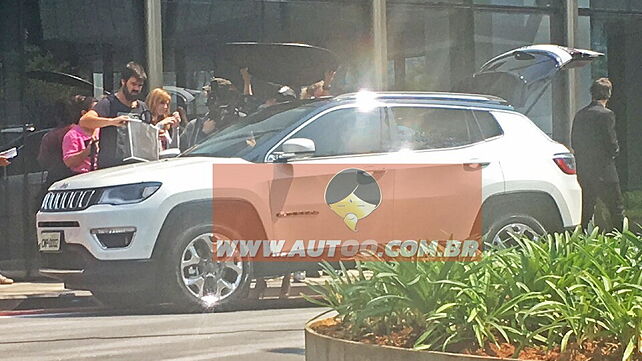 Jeep C-SUV spotted undisguised; Likely to continue Compass Moniker