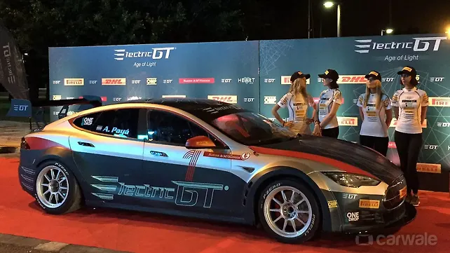 Tesla Model S readied for the Electric GT race series Tesla Model S readied for the Electric GT race series