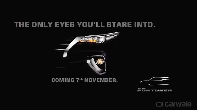 Toyota India starts teasing the new Fortuner ahead of its launch Toyota India starts teasing the new Fortuner ahead of its launch