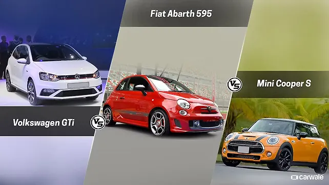 Volkswagen GTI vs Fiat 595 Vs Mini Cooper S Volkswagen GTI vs Fiat 595 Vs Mini Cooper S