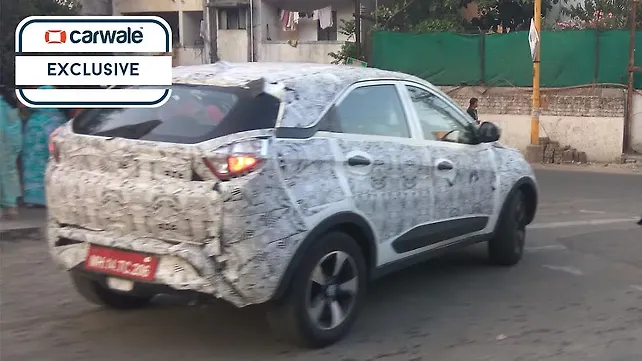 Tata Nexon test mule spotted in Pune Tata Nexon test mule spotted in Pune