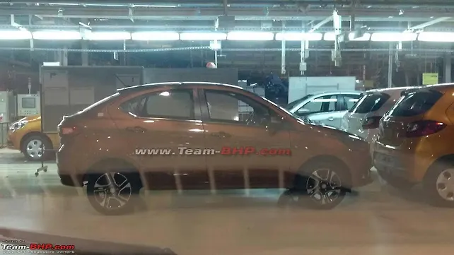 Tata Kite 5 sedan spied sans camouflage Tata Kite 5 sedan spied sans camouflage