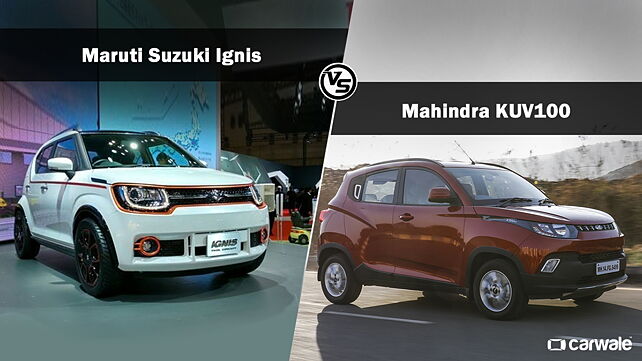 Spec Comparison: Maruti Suzuki Ignis Vs Mahindra KUV100