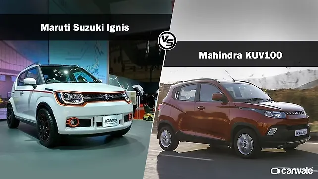 Spec Comparison: Maruti Suzuki Ignis Vs Mahindra KUV100 Spec Comparison: Maruti Suzuki Ignis Vs Mahindra KUV100