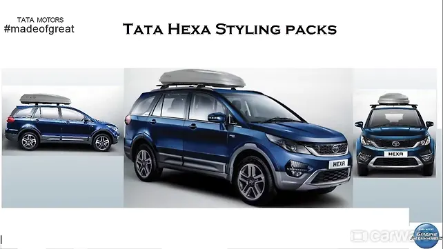 Tata Hexa styling kits and their prices revealed Tata Hexa styling kits and their prices revealed