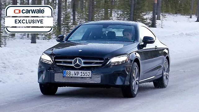 Mercedes-Benz C-Class Coupe facelift spied Mercedes-Benz C-Class Coupe facelift spied