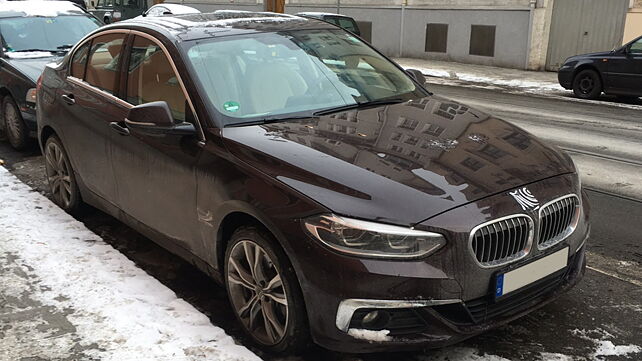 China-exclusive BMW 1 Series saloon spied in Germany