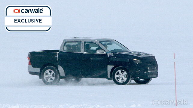 Ssangyong Actyon Sports facelift undergoing snow test