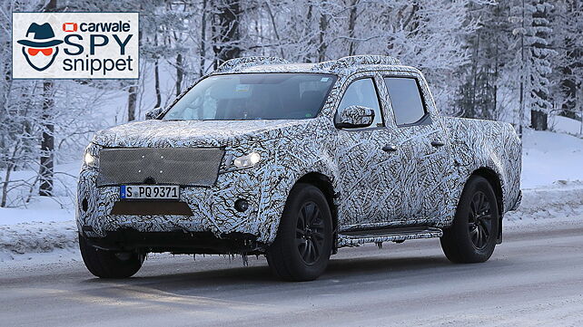 Mercedes X-Class pick-up spied on test