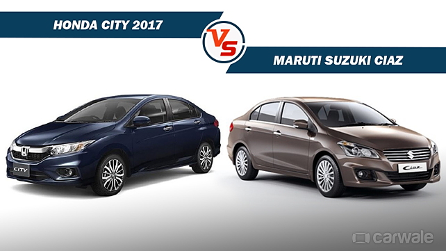 Spec Comparo: Honda City vs. Maruti Suzuki Ciaz
