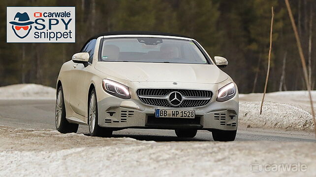 2018 Mercedes-Benz S-Class Cabriolet spotted testing