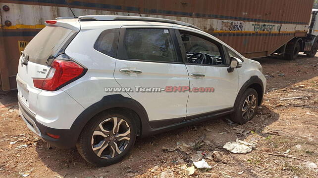Honda WR-V spotted at a dealer stockyard in India