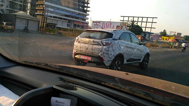 Tata Nexon spotted testing in production guise; launch soon