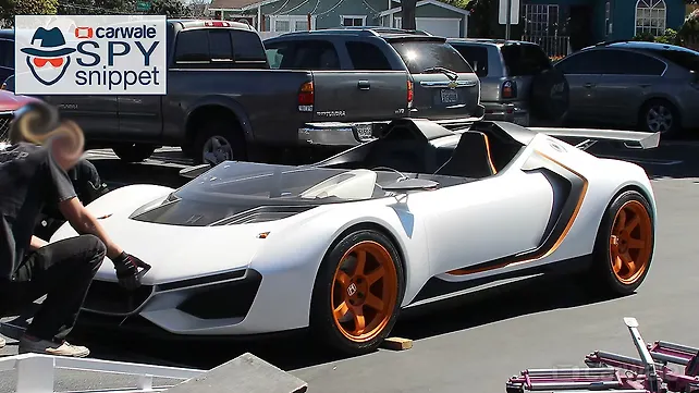 A mysterious Honda sports car spied A mysterious Honda sports car spied