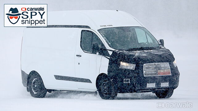 Ford Transit facelift undergoes cold weather testing