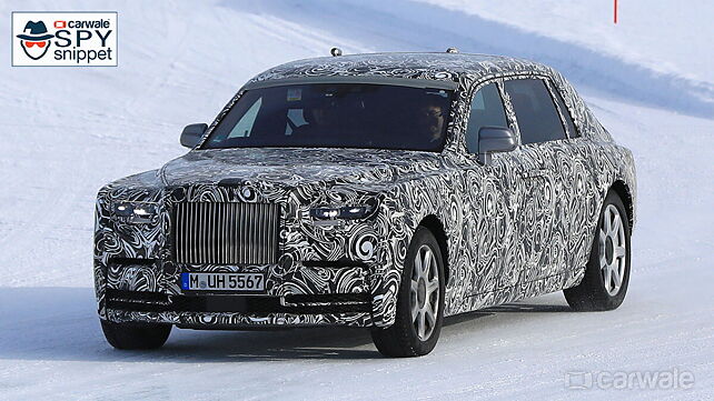 Rolls Royce Phantom undergoes cold weather testing