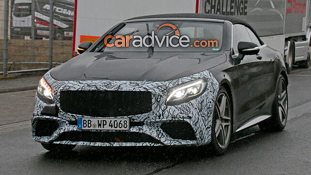 Updated Mercedes-AMG S63 Cabriolet spotted testing