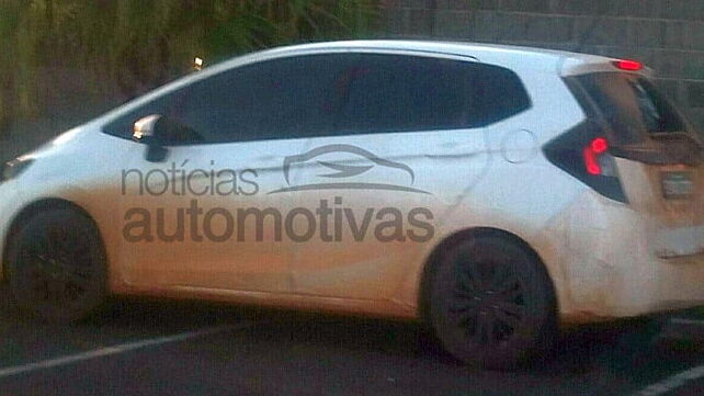 Honda Jazz facelift spotted on test in Brazil
