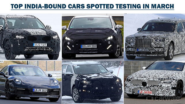 Top 10 India-bound cars spied in March 2017