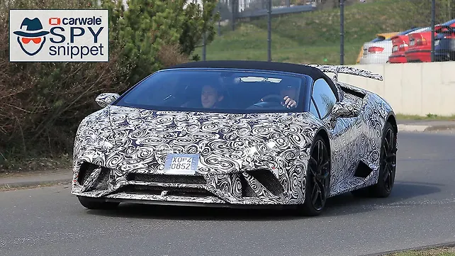 Lamborghini Huracan Performante Spyder spied Lamborghini Huracan Performante Spyder spied
