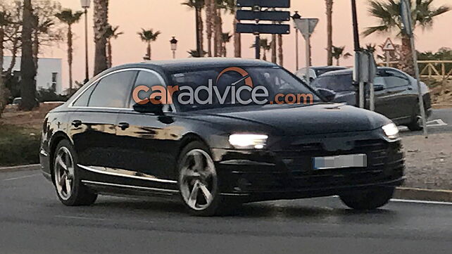 Next-gen Audi A8 caught undisguised