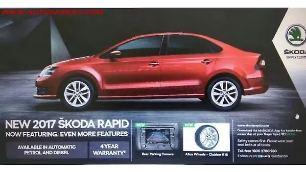 Skoda Rapid AT to get 16-inch alloys and reverse camera Skoda Rapid AT to get 16-inch alloys and reverse camera