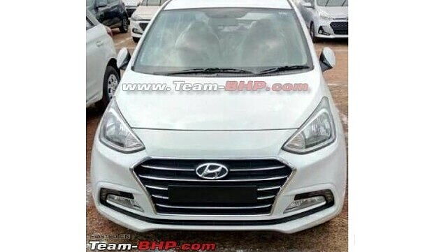 Hyundai Xcent facelift spotted undisguised ahead of launch