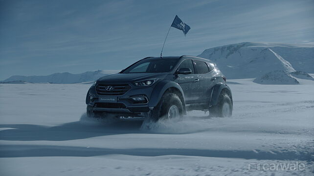 Hyundai Santa Fe took on the Antarctica and won