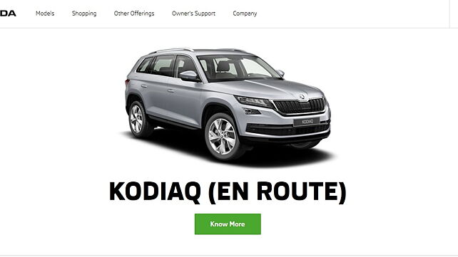 Skoda Kodiaq goes live on Indian website