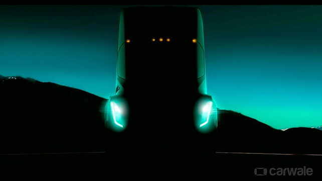 Tesla reveals electric truck teaser