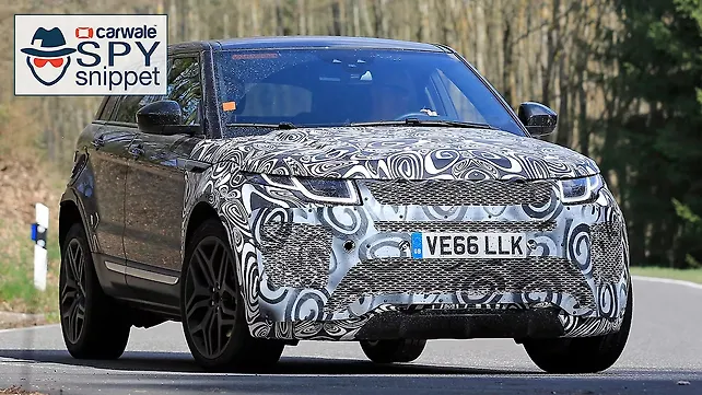 New Range Rover Evoque mule spotted testing New Range Rover Evoque mule spotted testing