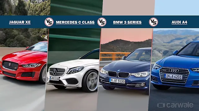 Luxe Battle Jaguar Xe Diesel Vs Bmw 320d Vs Mercedes Benz C220d Vs