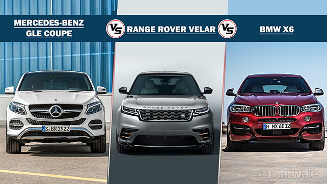Spec Comparo: Range Rover Velar vs BMW X6 vs Mercedes-Benz GLE Coupe