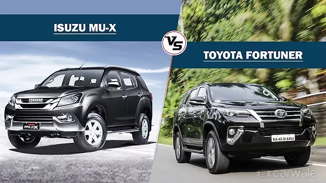 Isuzu MU-X and Toyota Fortuner compared Isuzu MU-X and Toyota Fortuner compared