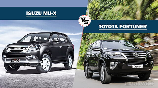 Isuzu MU-X and Toyota Fortuner compared