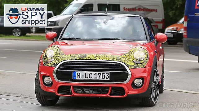Mini Cooper Convertible facelift spied Mini Cooper Convertible facelift spied