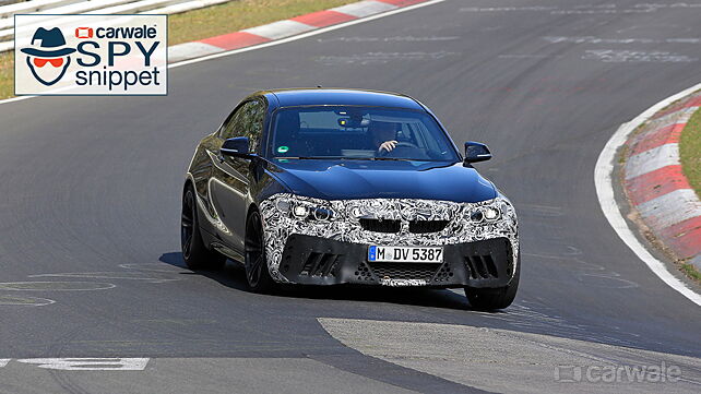 BMW M2 CS spotted burning rubber at the Nurburgring