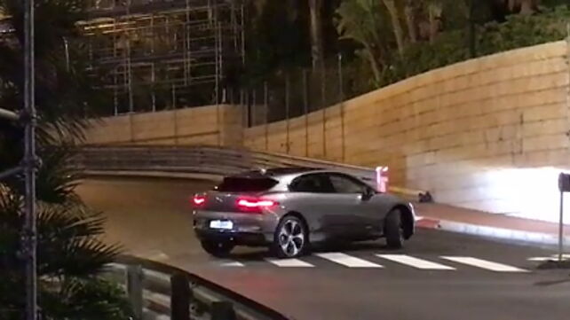 Jaguar I-Pace spotted un-camouflaged on the streets of Monaco