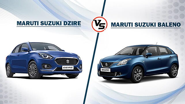 Maruti Suzuki Dzire Vs Maruti Suzuki Baleno - CarWale