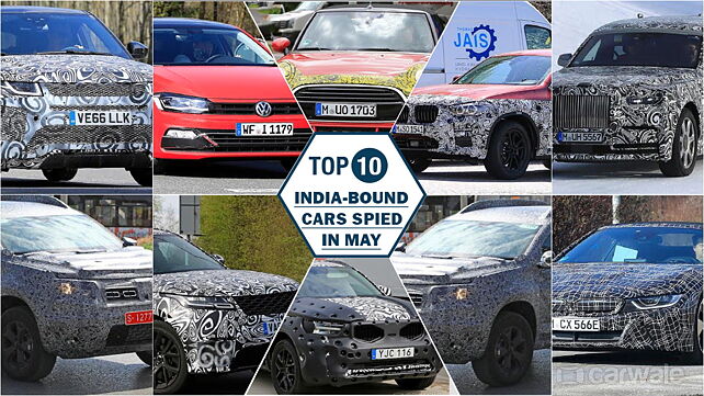Top 10 India-bound cars spied in May