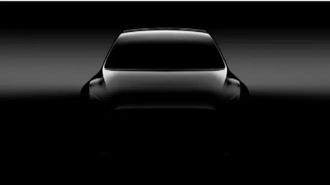 Tesla releases first teaser image for Model Y compact SUV Tesla releases first teaser image for Model Y compact SUV