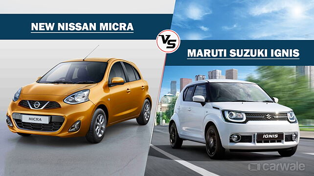 Spec comparo: Nissan Micra XV CVT vs Maruti Suzuki Ignis AMT